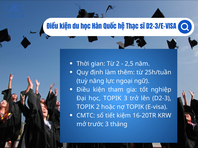 Điều kiện du học Hàn visa D2-3/E Visa