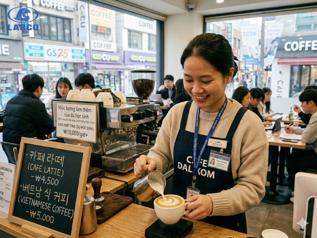 Công việc làm thêm cho du học sinh Hàn Quốc
