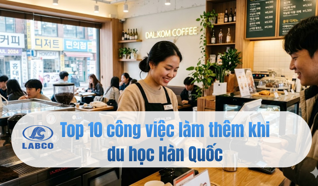 Top 10 c&ocirc;ng việc l&agrave;m th&ecirc;m khi du học H&agrave;n Quốc phổ biến